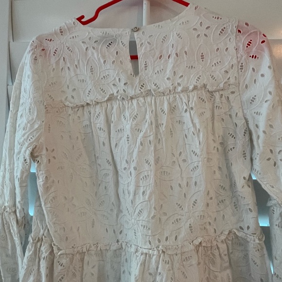 Vineyard vines white eyelet long sleeve top - Picture 3 of 4